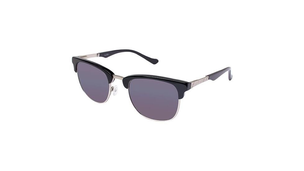 Nicole Miller Pacific Progressive Prescription Sunglasses NMPACIFIC01 - Frame Color Black / Silver