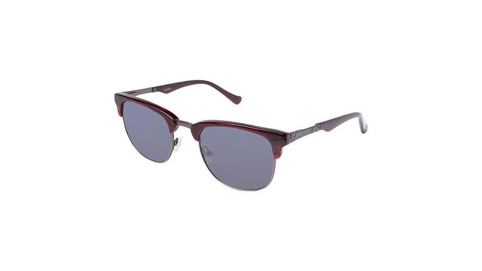 Nicole Miller Pacific Progressive Prescription Sunglasses NMPACIFIC03 - Frame Color Burgundy/Horn