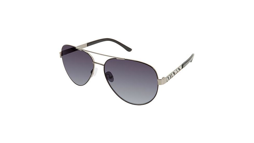 Nicole Miller Strand Bifocal Prescription Sunglasses NMSTRAND01 - Frame Color Silver / Black