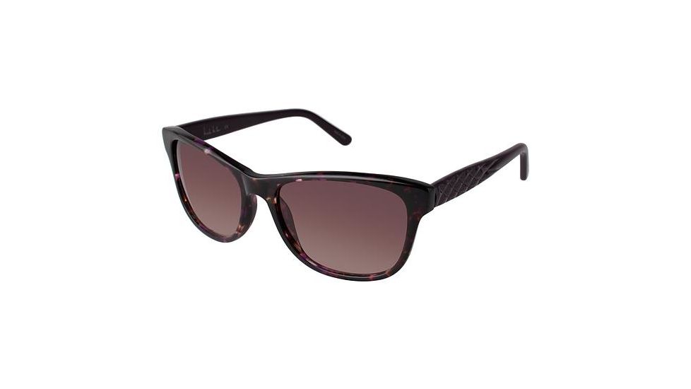 Nicole Miller Sutton Progressive Prescription Sunglasses NMSUTTON03 - Frame Color Purple Tortoise