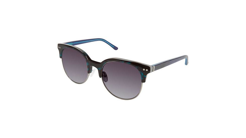 Nicole Miller Sylvan Bifocal Prescription Sunglasses NMSYLVAN03 - Frame Color Blue Tortoise