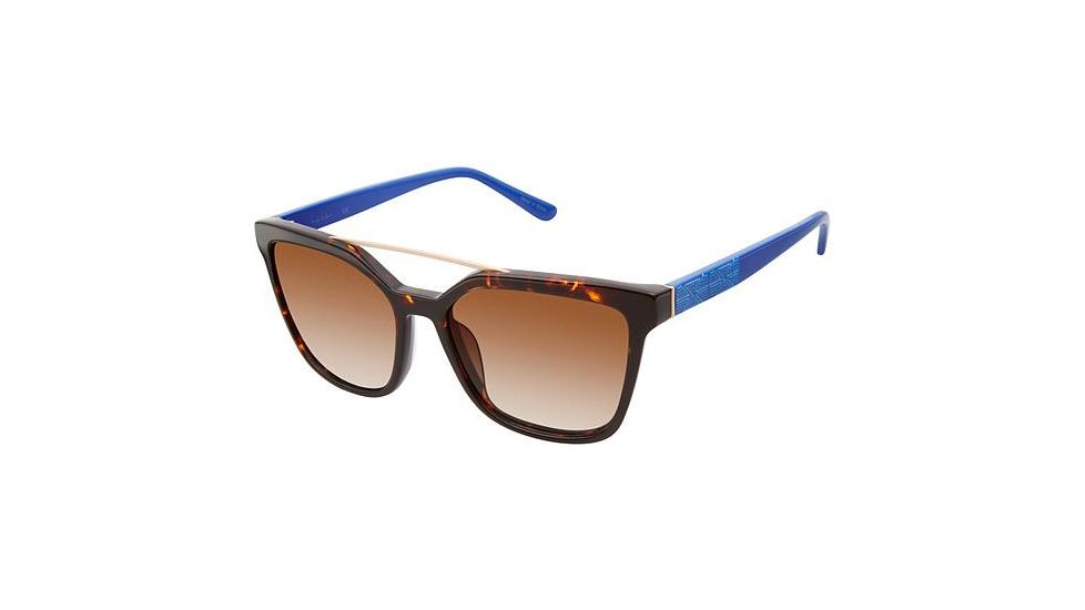 Nicole Miller West Prescription Sunglasses NMWEST02 - Frame Color Tortoise/cobalt