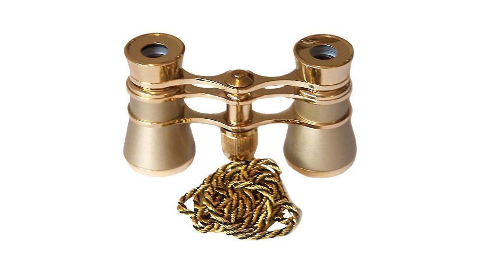 LaScala Optics CARMEN Opera Glasses - Titanium Body, Golden Rings