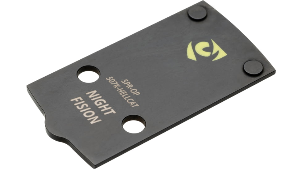 Night Fision 507k/407k to Springfield Hellcat Optic Mounting Plate, Black, SPR-OP-507k-Hellcat
