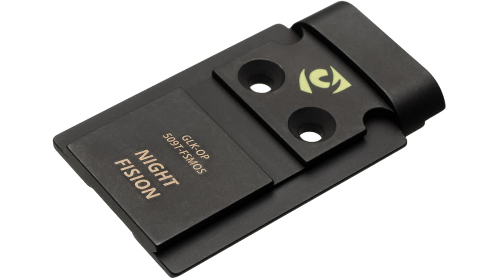Night Fision Holosun 509T Adapter Plate, Glock Mos, Black, GLK-OP-509t-FSMOS