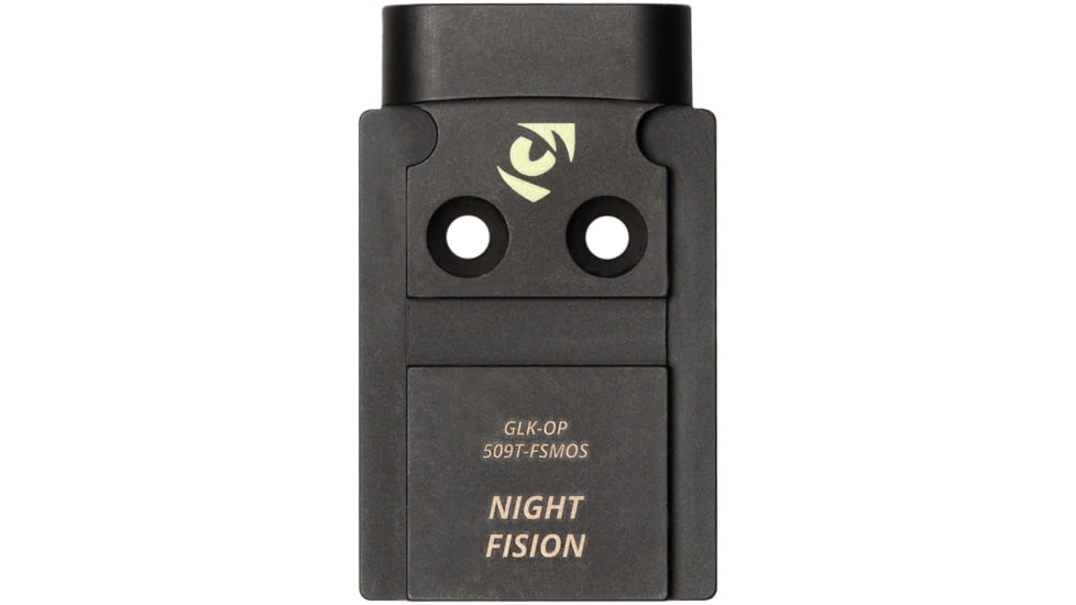 Night Fision 509T to Glock Full Size MOS Optic Mounting Plate, Black, GLK-OP-509t-FSMOS