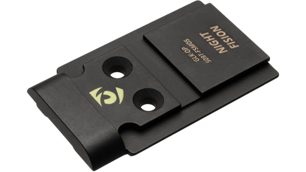 Night Fision 509T to Glock Full Size MOS Optic Mounting Plate, Black, GLK-OP-509t-FSMOS