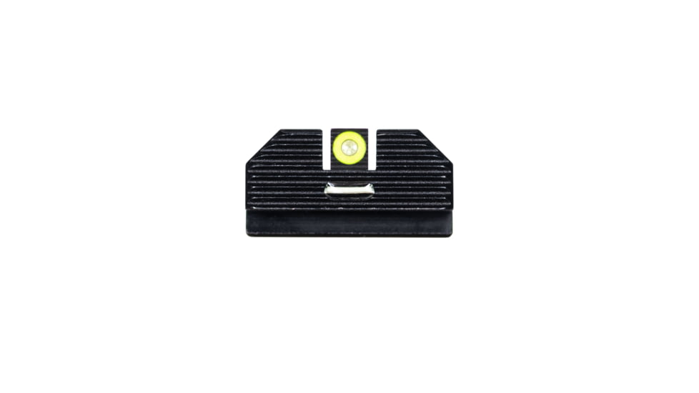 Night Fision Costa Ludus Night Sight Set, Glock 42/43/43x, Yellow Front, Horizontal Tritium Bar Rear, Black, GLK-003-010-YGXG