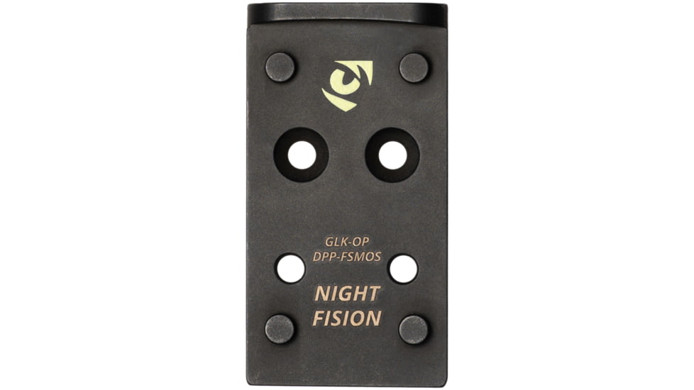 Night Fision Delta Point Pro to Glock Full Size MOS Optic Mounting Plate, Black, GLK-OP-DPP-FSMOS