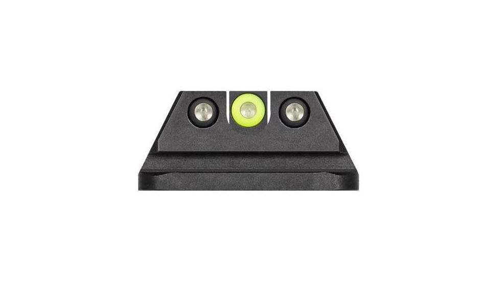 Night Fision Standard Height Night Sight Set, Walther PPQ/PDP/PPQ M2, Yellow Front Ring, U Notch Rear, WAL-276-007-YGZG