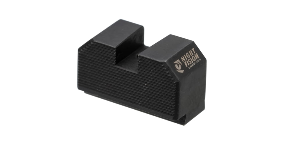 Night Fision Optic Height Fiber Sight Set, Glock 17/19/45/48 w/ RMR/507c/SRO/ACRO, Green Front, Black, GLK-001-330-353-GFZX