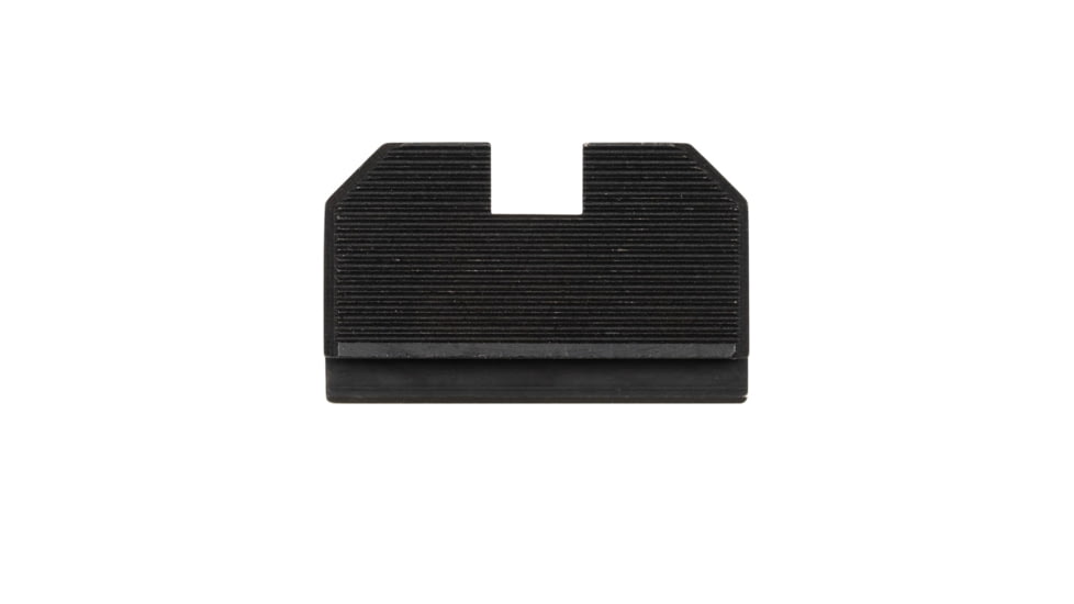 Night Fision Optic Height Fiber Sight Set, Glock 17/19/45/48 w/ RMR/507c/SRO/ACRO, Green Front, Black, GLK-001-330-353-GFZX