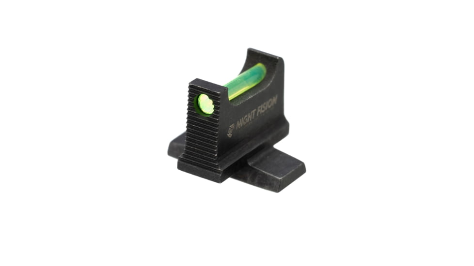 Night Fision Optic Height Fiber Sight Set, Sig P320 w/ RMR/507c/SRO, Green Front, Black, SIG-183-345-332-GFZX