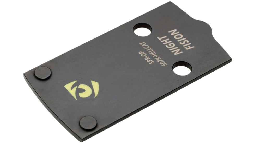 Night Fision Holosun 507k Adapter Plate + Blacked Out Sights Combo 507K to Springfield Hellcat, Black, SPR-OPBS-507K-HC-ZXZX