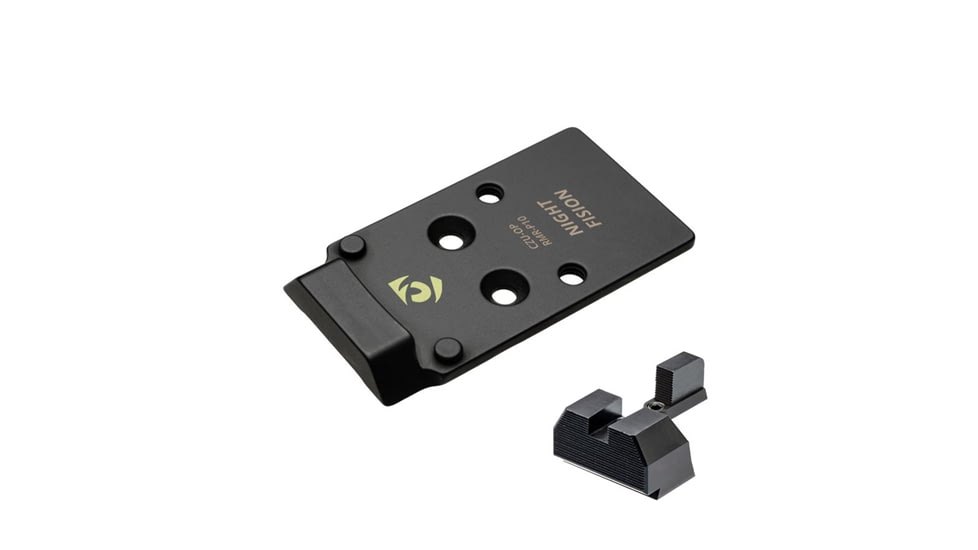 Night Fision Plate + Blacked Out Sights Combo RMR/507c to CZ-P10, Black, CZU-OPBS-RMR-P10-ZXZX