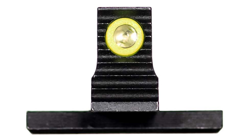 Night Fision Optic Plate + Tritium Ylw Front Sight Combo 507k to Springfield Hellcat, Black, SPR-OPBS-507K-HC-YGZX