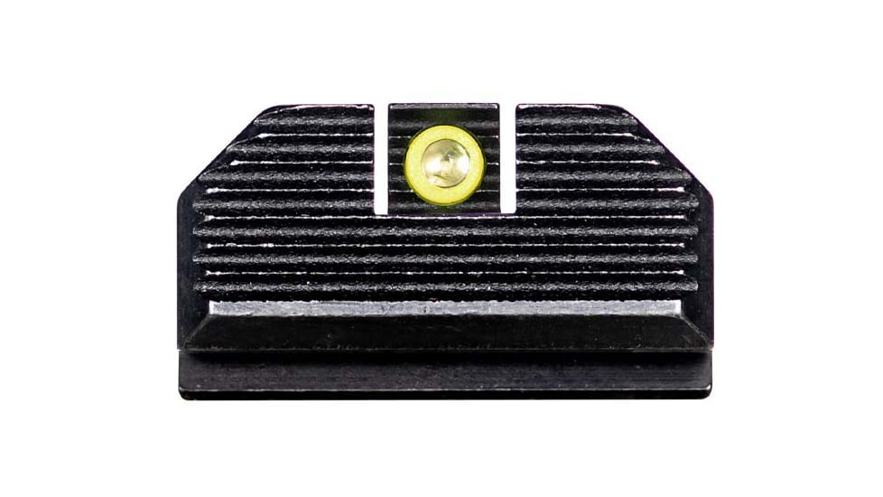 Night Fision Optic Plate + Tritium Ylw Front Sight Combo 507k to Springfield Hellcat, Black, SPR-OPBS-507K-HC-YGZX