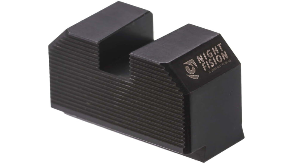 Night Fision Optic Plate + Tritium Ylw Front Sight Combo ACRO to Glock Full Size MOS, Black, GLK-OPBS-ACRO-MOS-YGZX
