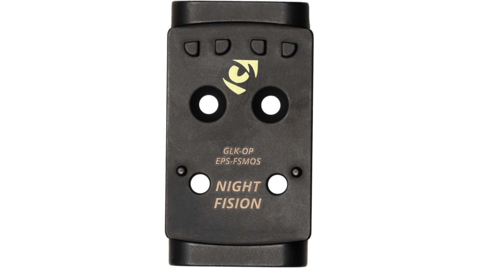 Night Fision Holosun EPS, Glock Mos + Tritium Ylw Front Sight, Black, GLK-OPBS-EPS-MOS-YGZX