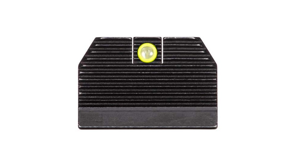 Night Fision Optic Plate + Tritium Ylw Front Sight Combo RMR/507c to Sig P320, Black, SIG-OPBS-RMR-P320-YGZX