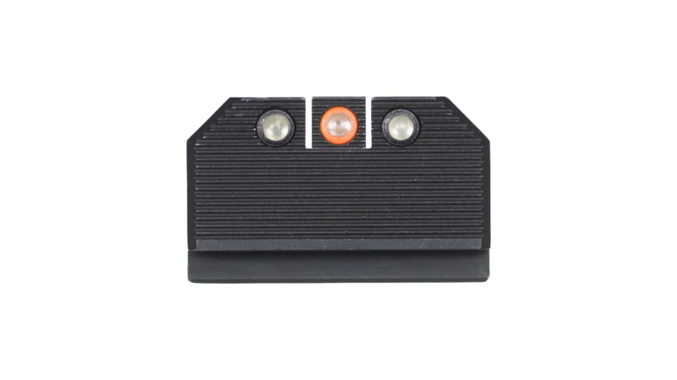 Night Fision Optics Ready Stealth Lower 1/3rd Night Sight Set, Glock 17/19/34 w/ RMR/507c/SRO/ACRO, Orange Front, Black, GLK-001-330-353-OGZG