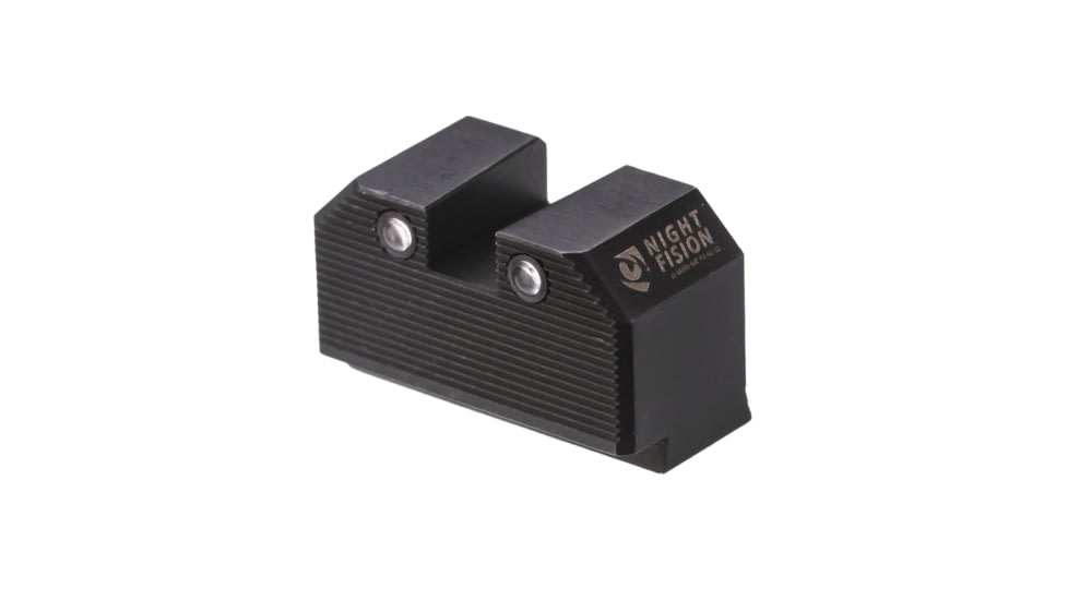 Night Fision Optics Ready Stealth Lower 1/3rd Night Sight Set, Glock 17/19/34 w/ RMR/507c/SRO/ACRO, Orange Front, Black, GLK-001-330-353-OGZG