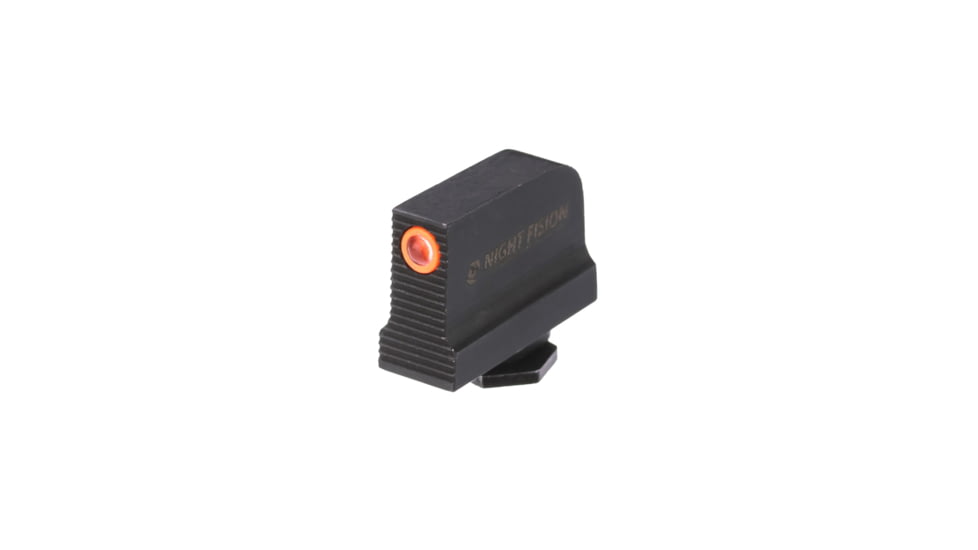 Night Fision Optics Ready Stealth Lower 1/3rd Night Sight Set, Glock 17/19/34 w/ RMR/507c/SRO/ACRO, Orange Front, Black, GLK-001-330-353-OGZG