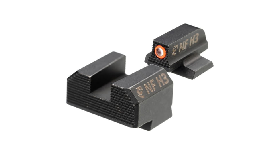 Night Fision Optics Ready Stealth Night Sight Set for Canik Mete SF and TP9 Pistols w/ Orange Front, Blank Rear, Black, One Size, CNK-029-187-250-OGZX