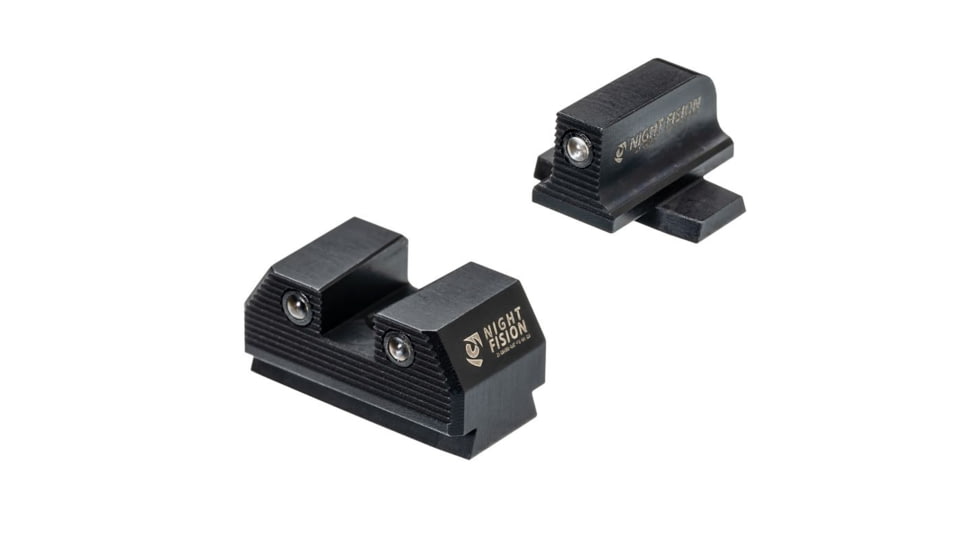 Night Fision Optics Ready Stealth Night Sight Set for Sig P365/507k w/ Black Front Ring, Black, One Size, SIG-180-240-238-ZGZG