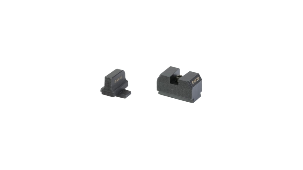 Night Fision Optics Ready Stealth Series Sights, Black Front and Rear Sight, Fits Sig P320 with P-Series Dovetail, .315"-.302" Blade Height, Square Notch Rear Sight, Nitride Finish, Black, SIG-180-315-302-ZXZX