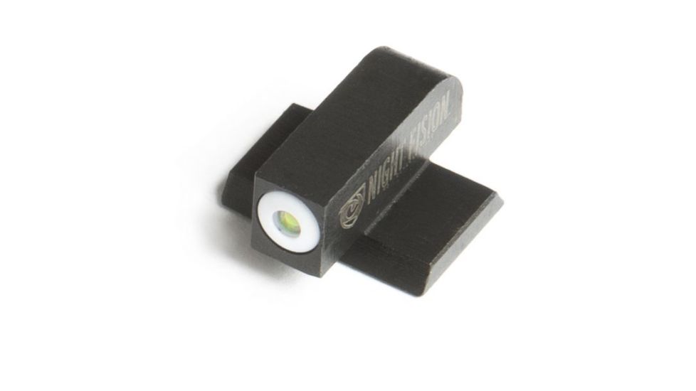 Night Fision Perfect Dot Front Night Sight Only, White Front w/Green Tritium, Fits Smith &amp; Wesson M&amp;P/M&amp;P M2.0/M&amp;P SHIELD/SD9 VE, SAW-200-001-WGXX
