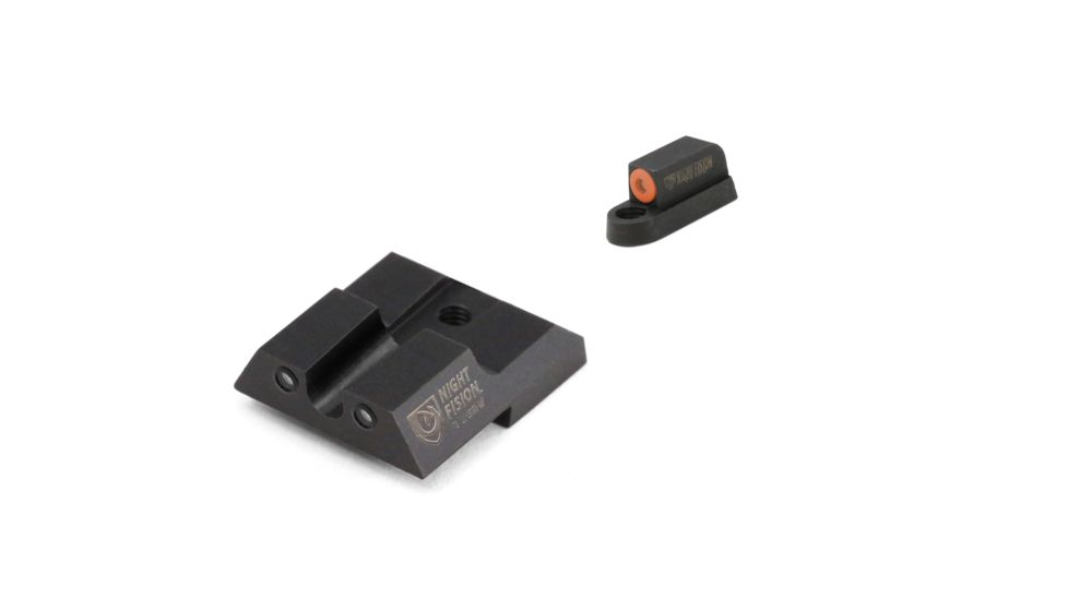 Night Fision Perfect Dot Front Night Sights w/ U Notch Rear for CZ-USA, Orange Front w/ Green Tritium - Black Rear w/ Gree, fits P-07 &amp; P-09, CZU-076-007-OGZG