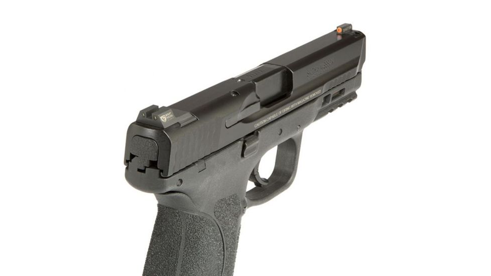 Night Fision Perfect Dot Night Sight Set w/Front, U Rear, Orange Front w/Green Tritium, Black Rear w/Green T, Fits Smith &amp; Wesson M&amp;P/M&amp;P M2.0/SD9 VE/SD40 VE Mo, SAW-201-007-OGZG