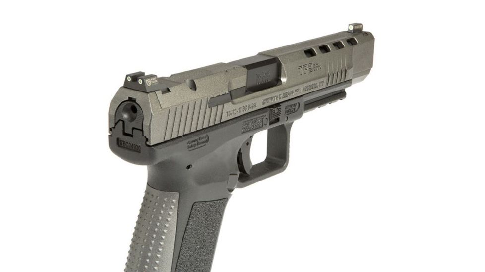 Night Fision Perfect Dot Night Sight Set w/Front, Square Rear, White Front w/Green Tritium, White Rear w/Green Tr, Fits Canik TP9SF ELITE/TP9SF/TP9SA, CNK-027-003-WGWG