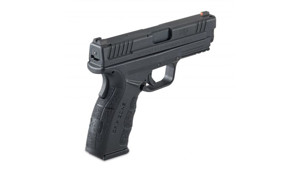 Night Fision Perfect Dot Night Sight Set w/Front, U Rear, Orange Front w/Green Tritium, Blank Rear, Fits Springfield XD-S &amp; XD-E, SPR-228-014-OGZX