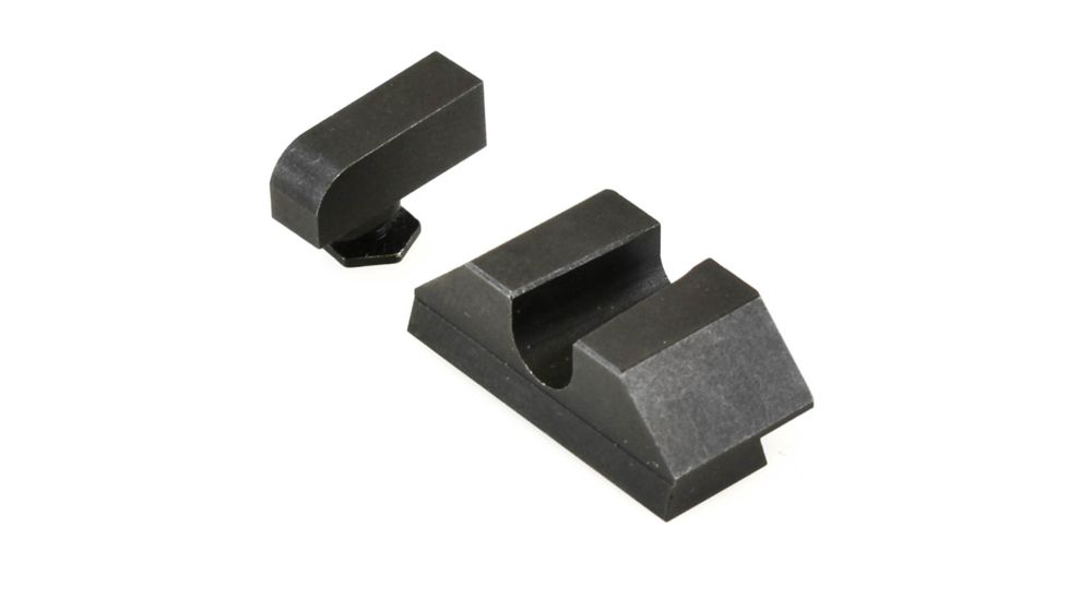 Night Fision Perfect Dot Night Sight Set w/Orange Front, U Black Rear, w/Green Tritium, Glock 17/17L/19/22-28/31-35/37-39, GLK-001-007-OGZG