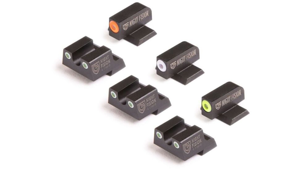 Night Fision Perfect Dot Night Sight Set, Square Rear, Springfield
