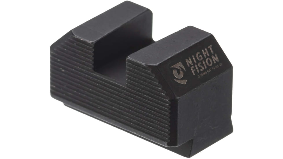 Night Fision Plate + Blacked Out Sights Combo 507K to Glock 43x MOS, Black, GLK-OPBS-507K-43X-ZXZX