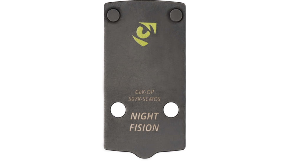 Night Fision Plate + Blacked Out Sights Combo 507K to Glock 43x MOS, Black, GLK-OPBS-507K-43X-ZXZX