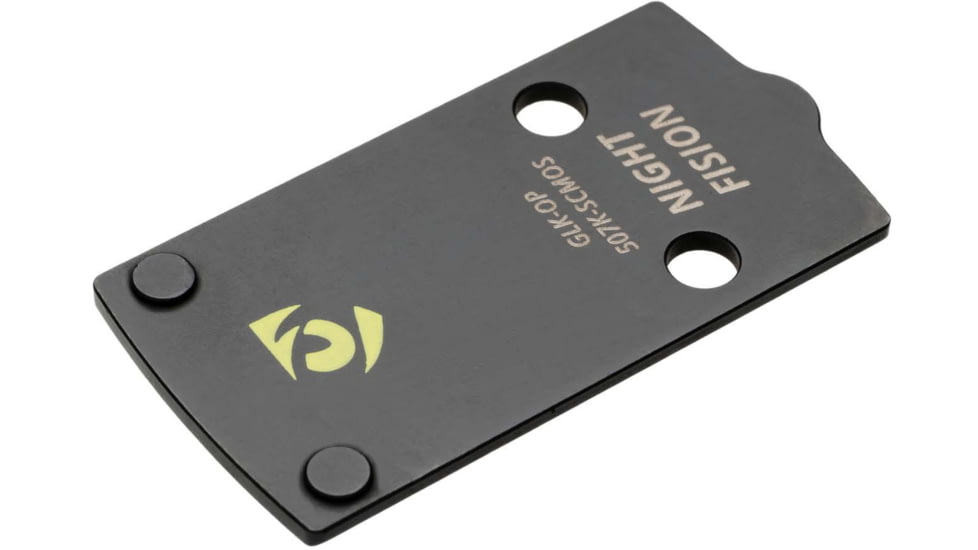 Night Fision Plate + Blacked Out Sights Combo 507K to Glock 43x MOS, Black, GLK-OPBS-507K-43X-ZXZX