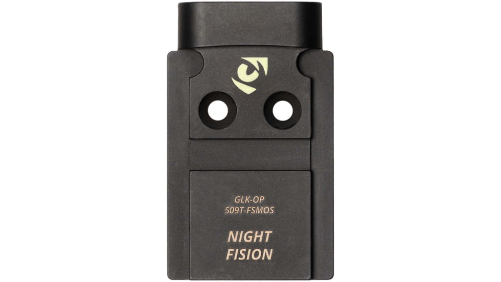 Night Fision Plate + Blacked Out Sights Combo 509T to Glock Full Size MOS, Black, GLK-OPBS-509T-MOS-ZXZX