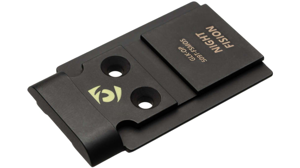 Night Fision Plate + Blacked Out Sights Combo 509T to Glock Full Size MOS, Black, GLK-OPBS-509T-MOS-ZXZX