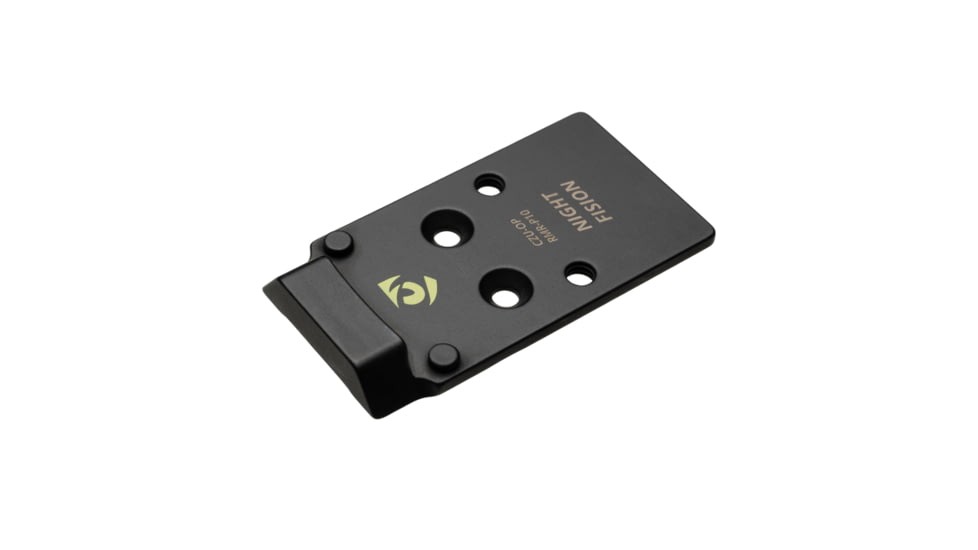 Night Fision Holosun 507c Adaptor Plate + Tritium Ylw Front Sight Combo RMR/507c to CZ-P10, Black, CZU-OPBS-RMR-P10-YGZX