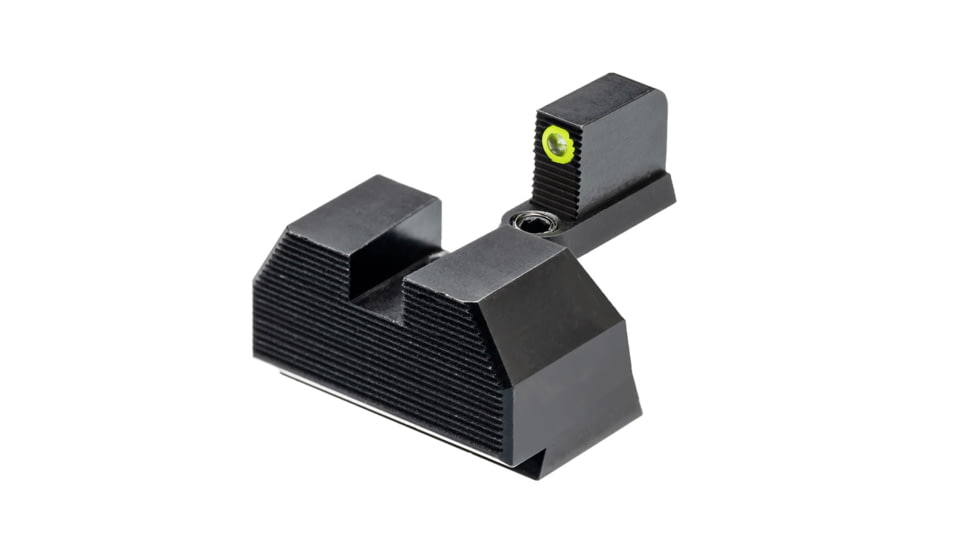 Night Fision Plate + Tritium Ylw Front Sight Combo RMR/507c to CZ-P10, Black, CZU-OPBS-RMR-P10-YGZX