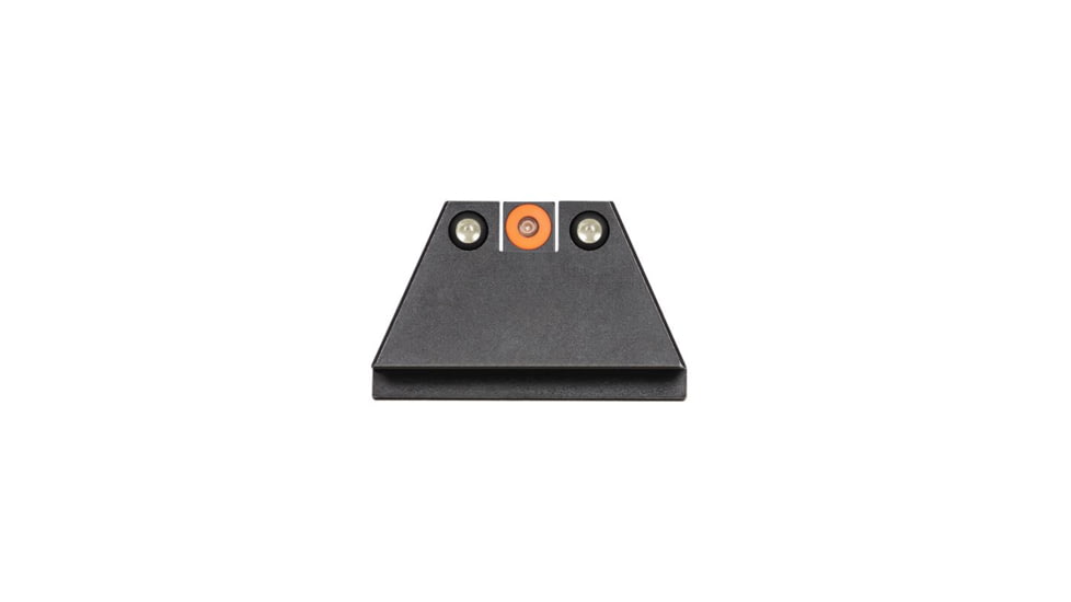 Night Fision Suppressor Height Night Sight Set, Glock 17/19/34, Orange Front, Black, GLK-004-003-OGZG