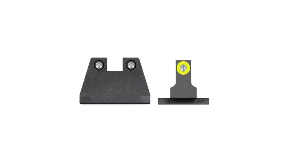 Night Fision Suppressor Height Night Sight Set, Sig P320/P365, Yellow Front, Black, SIG-179-003-YGZG