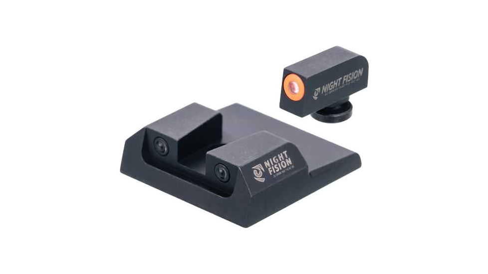 Night Fision Night Sight Set, Taurus G2c/G2/G3/TX22, Orange Front, Black, TAU-251-003-OGZG