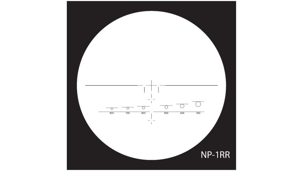NightForce 12-42x56mm NXS Illuminated Reticle Rifle Scopes - NP-1RR Reticle