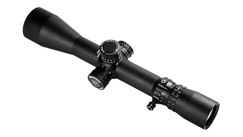 NightForce NXS Compact Rifle Scope, 2.5-10x42mm, 30mm Tube, SFP, Illuminated ZeroStop and IHR Reticle, Black, C483