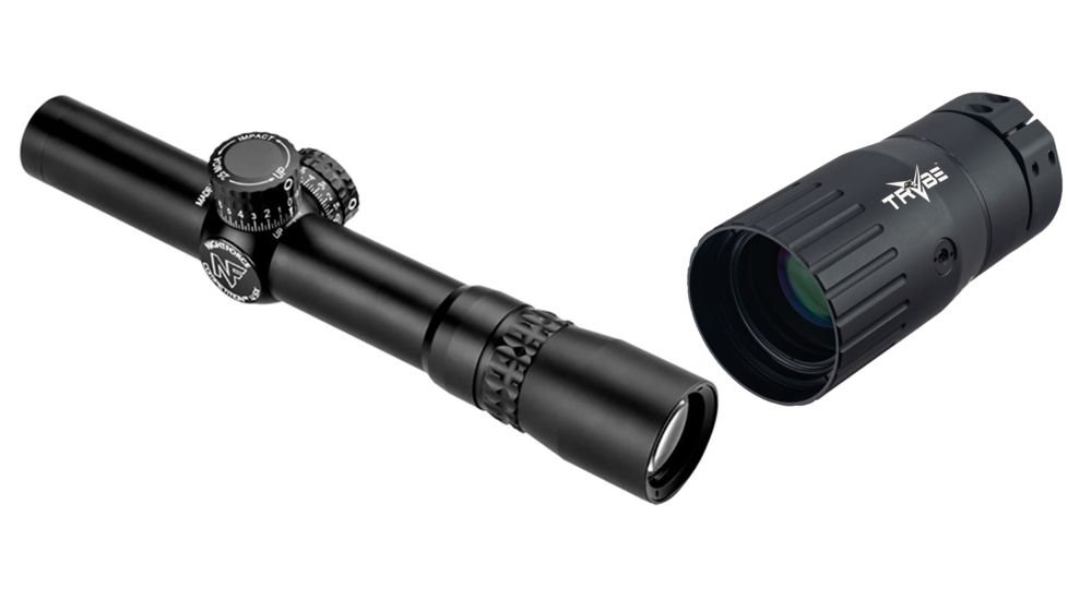 NightForce 4.5x24 Competition Service Rifle Scope, Black C564 with TRYBE Optics Enhancer